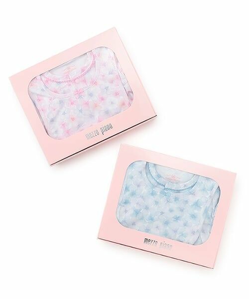 mezzo piano / メゾピアノ ロンパース | 【BOX付】花柄半袖2wayオール＆スタイセット | 詳細13