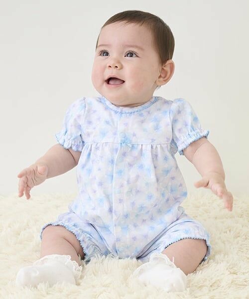 mezzo piano / メゾピアノ ロンパース | 【BOX付】花柄半袖2wayオール＆スタイセット | 詳細15