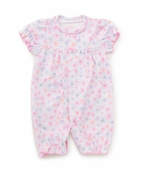 mezzo piano / メゾピアノ ロンパース | 【BOX付】花柄半袖2wayオール＆スタイセット | 詳細3