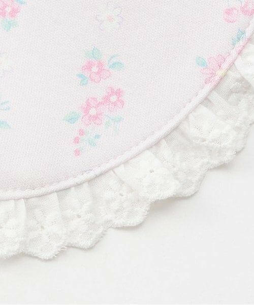 mezzo piano / メゾピアノ スタイ・ビブ | ストライプ花柄　衿風スタイ | 詳細4