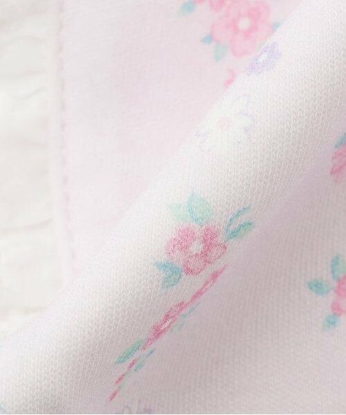 mezzo piano / メゾピアノ スタイ・ビブ | ストライプ花柄　衿風スタイ | 詳細5