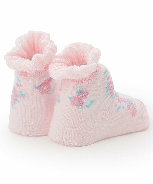 mezzo piano / メゾピアノ ベビー・キッズウエア | ストライプ花柄　ソックス | 詳細1