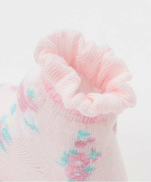 mezzo piano / メゾピアノ ベビー・キッズウエア | ストライプ花柄　ソックス | 詳細2