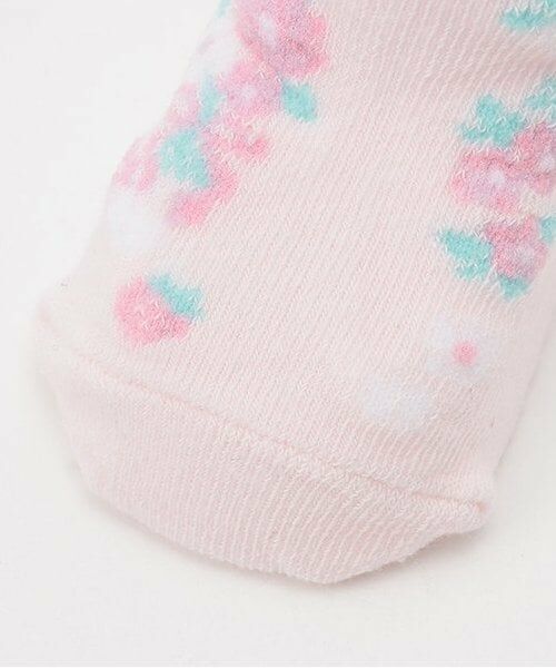 mezzo piano / メゾピアノ ベビー・キッズウエア | ストライプ花柄　ソックス | 詳細4