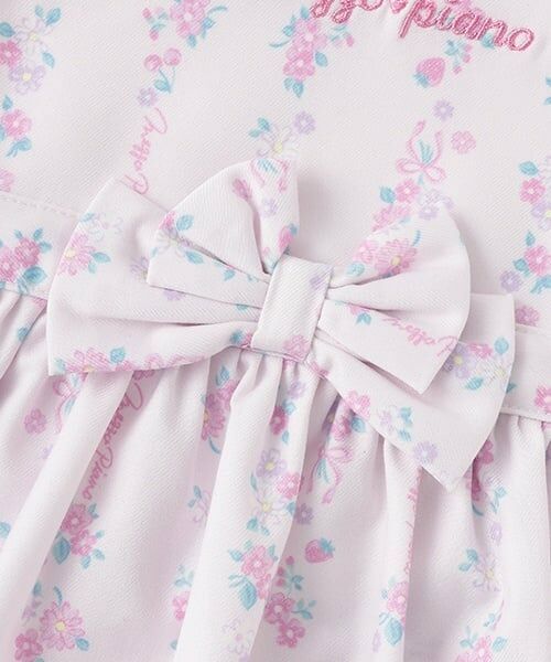 mezzo piano / メゾピアノ スタイ・ビブ | 【BOX付】ストライプ花柄エプロン＆ヘアバンドセット | 詳細6