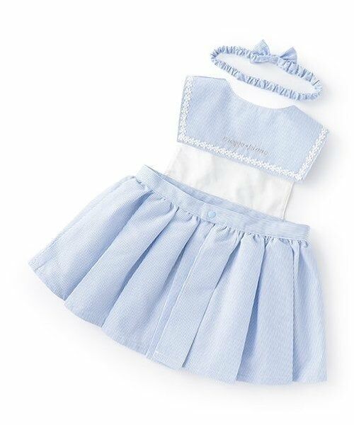 mezzo piano / メゾピアノ スタイ・ビブ | 【BOX付】セーラーエプロン＆ヘアバンドセット | 詳細1