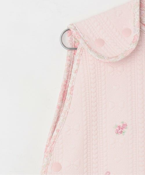 mezzo piano / メゾピアノ ベビー・キッズウエア | フクレジャガードバラ刺しゅう　スリーパー | 詳細3