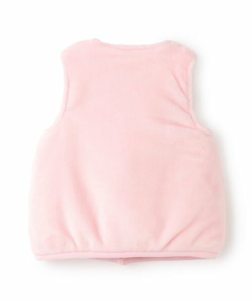 mezzo piano / メゾピアノ ベビー・キッズウエア | バラ刺しゅう　ボアベスト | 詳細1