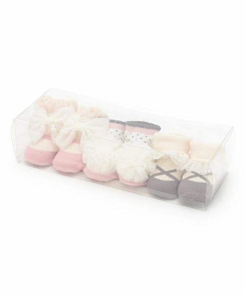 mezzo piano / メゾピアノ ソックス | ソックス3足セット（ライト グレー）