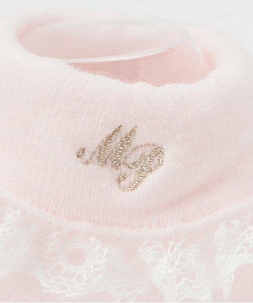 mezzo piano / メゾピアノ ベビー・キッズウエア | レースロゴ刺しゅうソックス | 詳細3