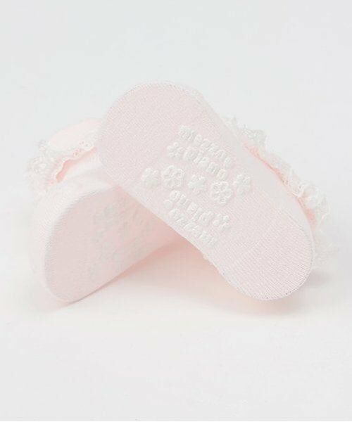 mezzo piano / メゾピアノ ベビー・キッズウエア | レースロゴ刺しゅうソックス | 詳細5