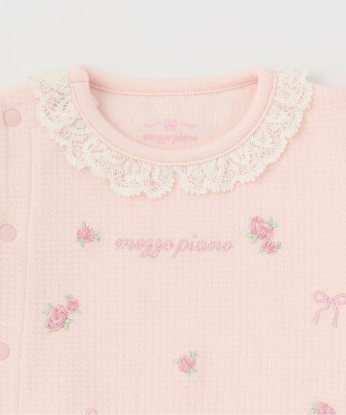mezzo piano / メゾピアノ ロンパース | バラ刺しゅう　2wayオール | 詳細3