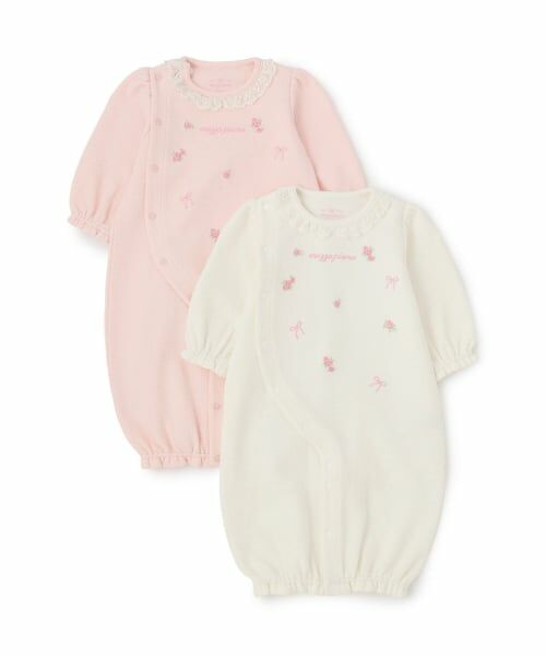 mezzo piano / メゾピアノ ロンパース | バラ刺しゅう　2wayオール | 詳細8