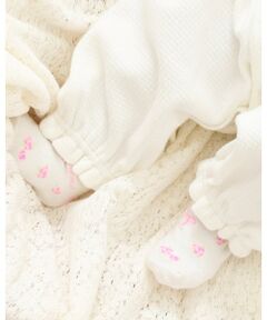 mezzo piano / メゾピアノ ベビー・キッズウエア | バラ柄　ソックス