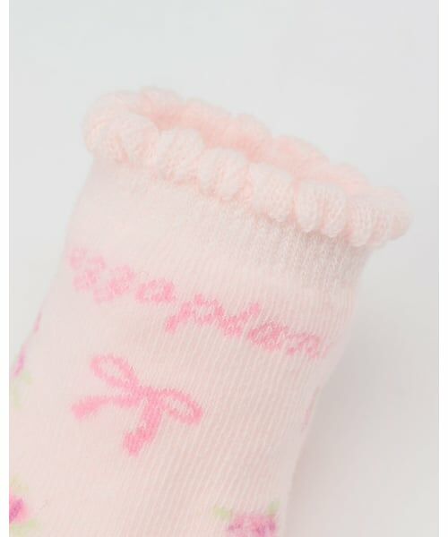 mezzo piano / メゾピアノ ベビー・キッズウエア | バラ柄　ソックス | 詳細2
