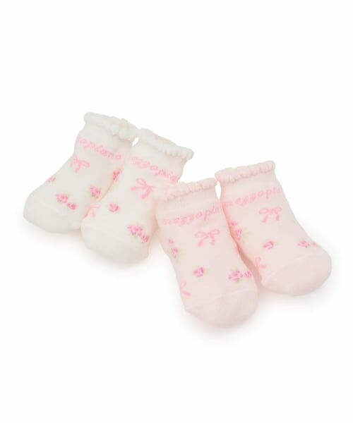 mezzo piano / メゾピアノ ベビー・キッズウエア | バラ柄　ソックス | 詳細4