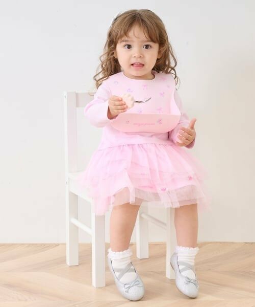 mezzo piano / メゾピアノ スタイ・ビブ | バラ柄　シリコンお食事スタイ | 詳細8