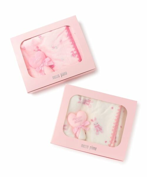 mezzo piano / メゾピアノ ベビー・キッズグッズ | 【BOX付】ブランケット＆ハートステッキラトル　セット | 詳細5