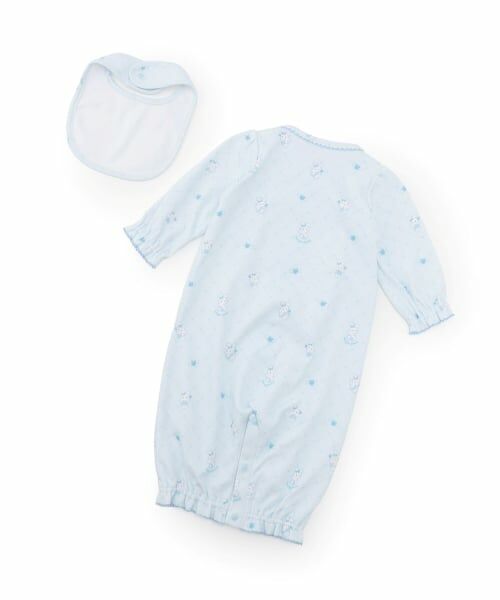 mezzo piano / メゾピアノ スタイ・ビブ | 【BOX付】エンジェルウサギ柄2wayオール＆スタイセット | 詳細1