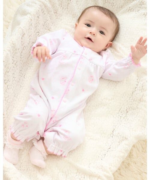 mezzo piano / メゾピアノ スタイ・ビブ | 【BOX付】エンジェルウサギ柄2wayオール＆スタイセット | 詳細12