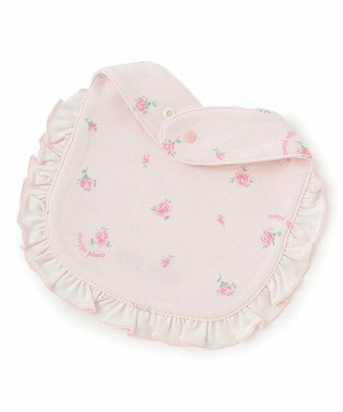 mezzo piano / メゾピアノ スタイ・ビブ | 【BOX付】リボン・バラ柄　スタイ＆ソックスセット | 詳細1