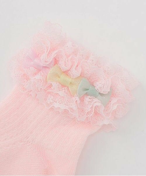 mezzo piano / メゾピアノ ベビー・キッズウエア | レースリボン　ソックス | 詳細1