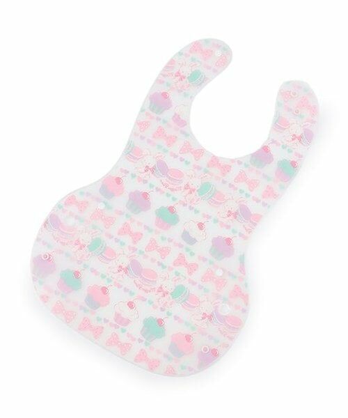 mezzo piano / メゾピアノ スタイ・ビブ | ウサギスウィーツ柄　お食事スタイ | 詳細2