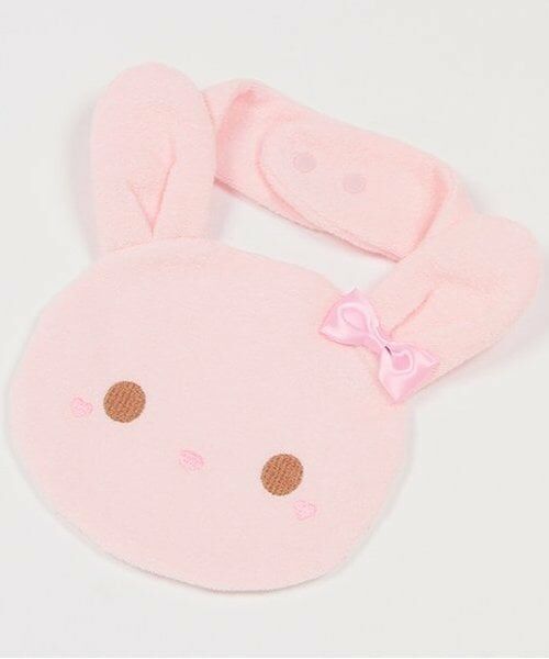 mezzo piano / メゾピアノ スタイ・ビブ | うさぎスタイ（ピンク）