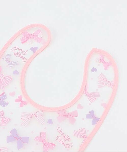 mezzo piano / メゾピアノ スタイ・ビブ | リボン柄　お食事スタイ | 詳細3