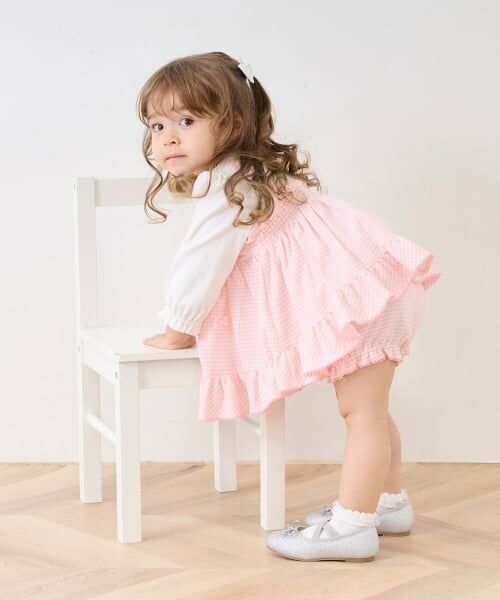 mezzo piano / メゾピアノ ベビー・キッズウエア | ウサギマスコットつき　ギンガムチュニック＆ブルマセット | 詳細16