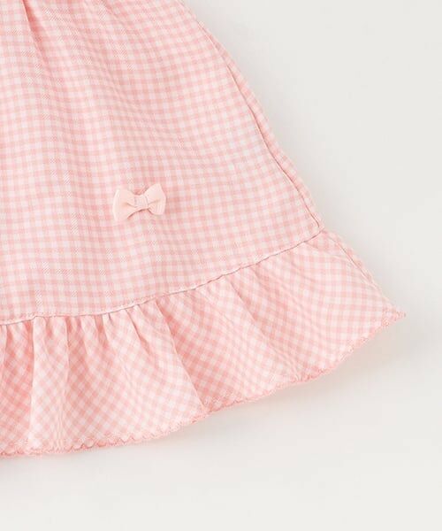 mezzo piano / メゾピアノ ベビー・キッズウエア | ウサギマスコットつき　ギンガムチュニック＆ブルマセット | 詳細7