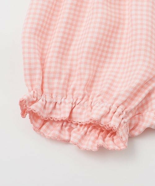 mezzo piano / メゾピアノ ベビー・キッズウエア | ウサギマスコットつき　ギンガムチュニック＆ブルマセット | 詳細9