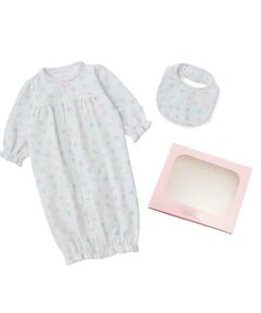 mezzo piano / メゾピアノ ロンパース | 【BOX付】フラワーリボン柄2wayオール＆スタイセット