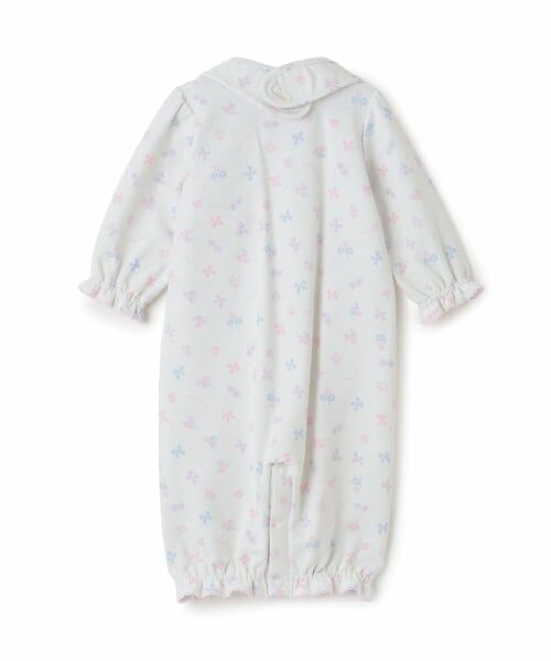 mezzo piano / メゾピアノ ロンパース | 【BOX付】フラワーリボン柄2wayオール＆スタイセット | 詳細1