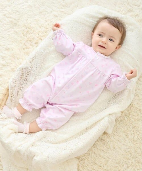 mezzo piano / メゾピアノ ロンパース | 【BOX付】フラワーリボン柄2wayオール＆スタイセット | 詳細18