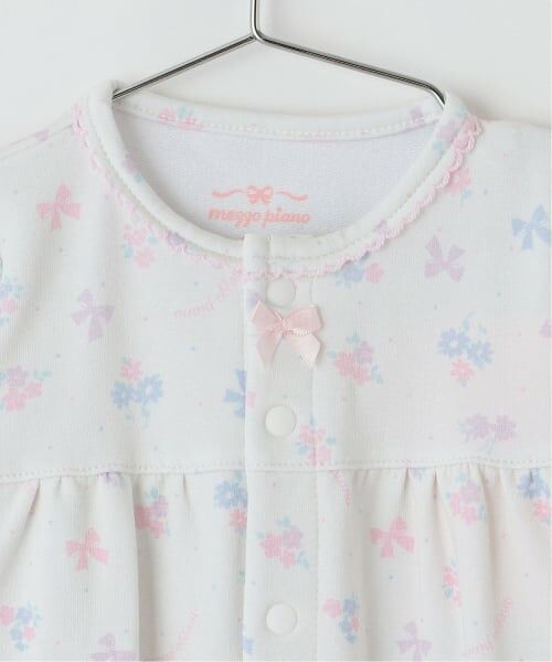 mezzo piano / メゾピアノ ロンパース | 【BOX付】フラワーリボン柄2wayオール＆スタイセット | 詳細5