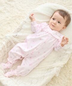 mezzo piano / メゾピアノ ロンパース | 【BOX付】リボン・バラ柄2wayオール＆ソックスセット