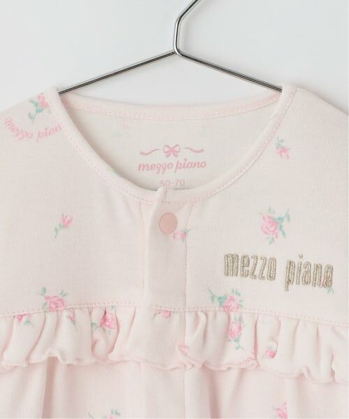 mezzo piano / メゾピアノ ロンパース | 【BOX付】リボン・バラ柄2wayオール＆ソックスセット | 詳細4