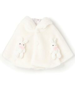 mezzo piano / メゾピアノ ベビー・キッズウエア | うさぎ　フェイクファーケープ