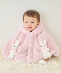 mezzo piano / メゾピアノ ベビー・キッズウエア | うさぎ　フェイクファーケープ