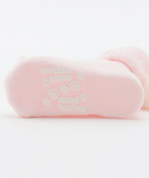mezzo piano / メゾピアノ ベビー・キッズウエア | ウサギアップリケつき　折り返しソックス | 詳細4