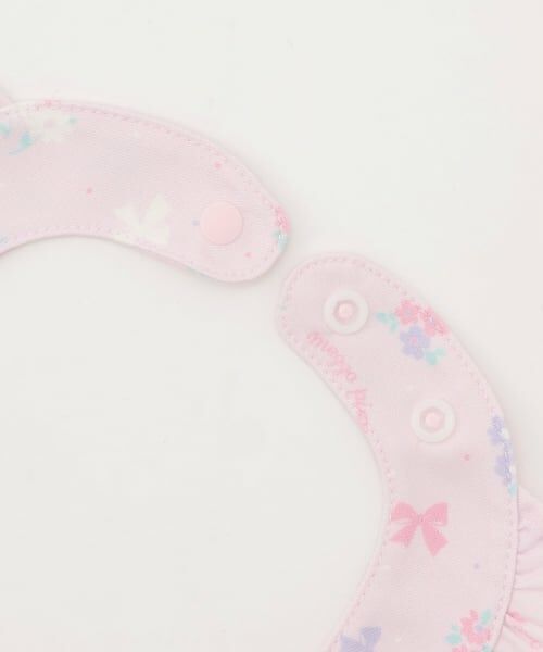 mezzo piano / メゾピアノ スタイ・ビブ | 【BOX付】フラワーリボン柄エプロン＆ヘアバンドセット | 詳細2