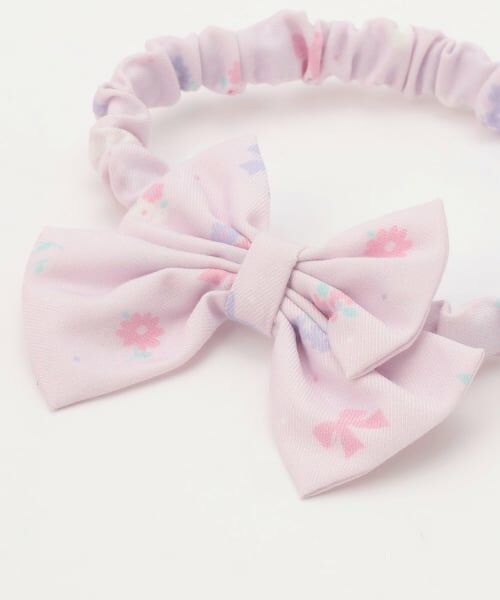 mezzo piano / メゾピアノ スタイ・ビブ | 【BOX付】フラワーリボン柄エプロン＆ヘアバンドセット | 詳細6