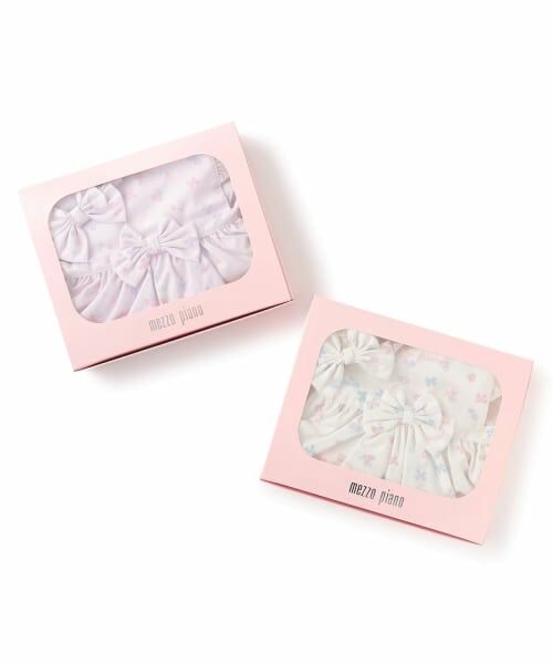mezzo piano / メゾピアノ スタイ・ビブ | 【BOX付】フラワーリボン柄エプロン＆ヘアバンドセット | 詳細8