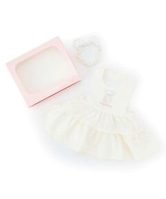 mezzo piano / メゾピアノ スタイ・ビブ | 【BOX付】動物アップリケエプロン＆ヘアバンドセット