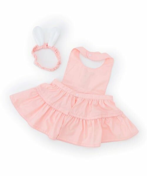 mezzo piano / メゾピアノ スタイ・ビブ | 【BOX付】動物アップリケエプロン＆ヘアバンドセット | 詳細1