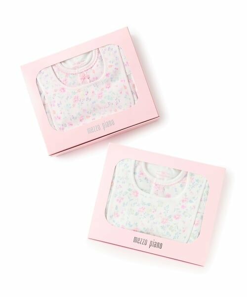 mezzo piano / メゾピアノ ロンパース | 【BOX付】フラワー柄2wayオール＆スタイセット | 詳細10