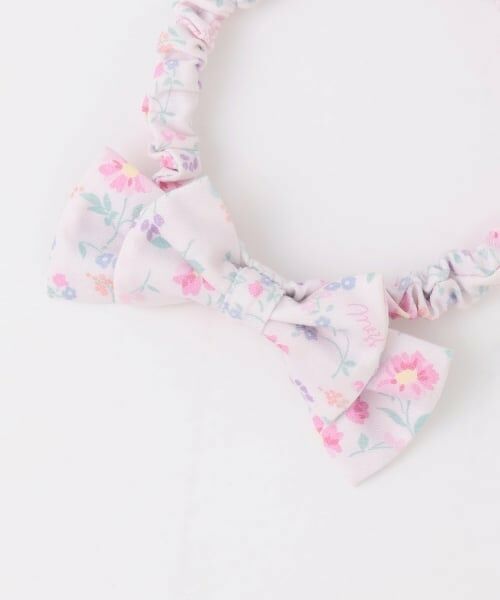 mezzo piano / メゾピアノ スタイ・ビブ | 【BOX付】フラワー柄エプロン＆ヘアバンドセット | 詳細7