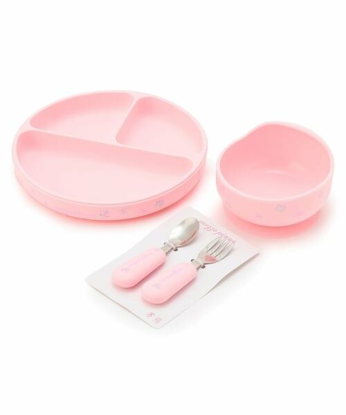 mezzo piano / メゾピアノ ベビー・キッズグッズ | バラ柄 シリコン食器セット | 詳細10