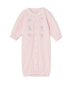 mezzo piano / メゾピアノ ロンパース | うさぎ刺繍2wayオール